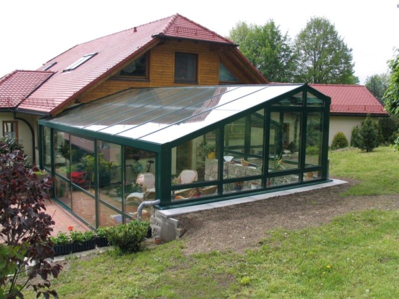 Detail hliníkové zimní zahrady